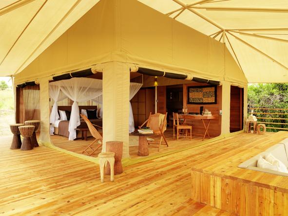 Serengeti Bushtops Luxury Tented Camp - private suite